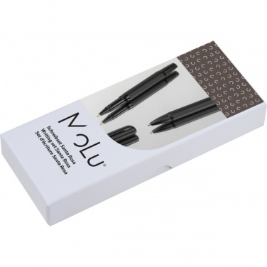 Logo trade promotional giveaways image of: Elegant MoLu writing set Santa Rosa